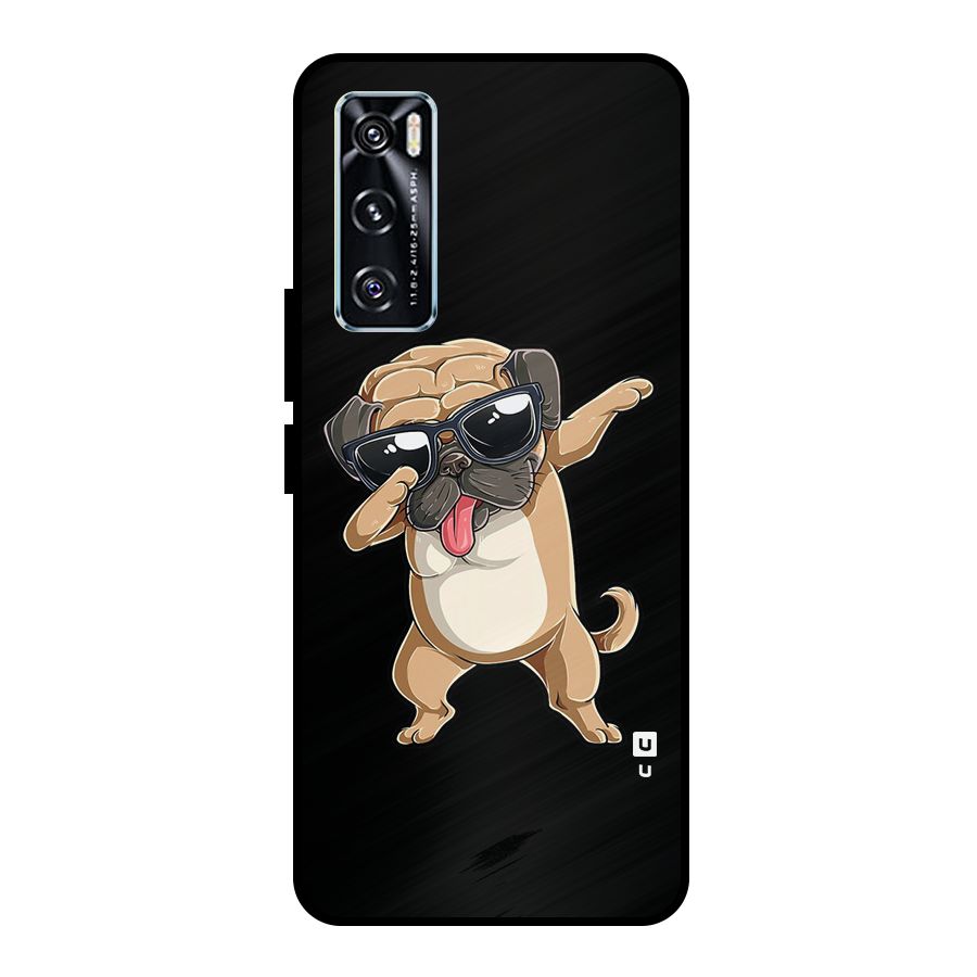 Dab Cool Dog Metal Back Case for Vivo V20 SE