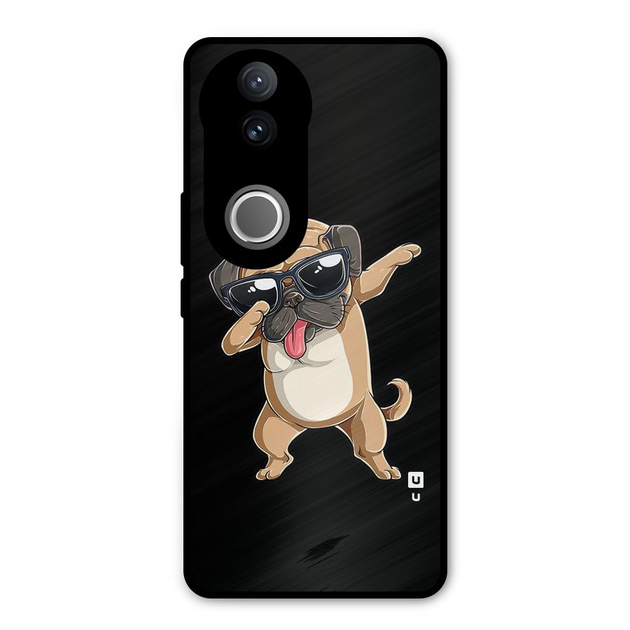 Dab Cool Dog Metal Back Case for Vivo V50