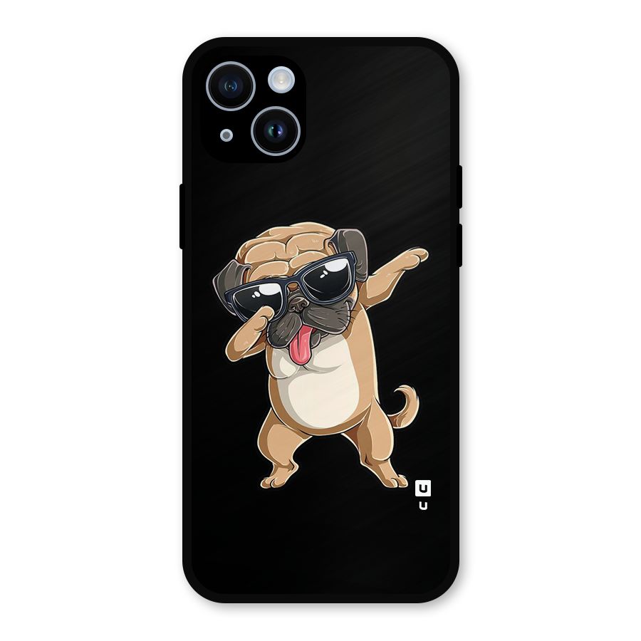 Dab Cool Dog Metal Back Case for iPhone 14