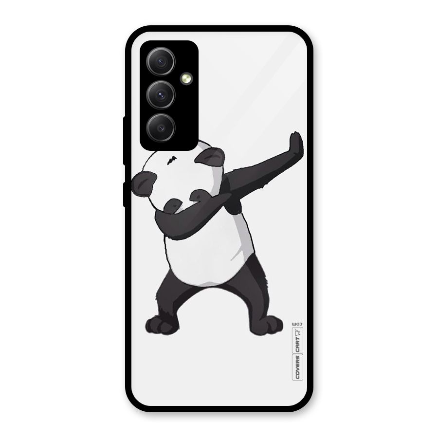 Dab Panda Shoot Glass Back Case for Galaxy A34