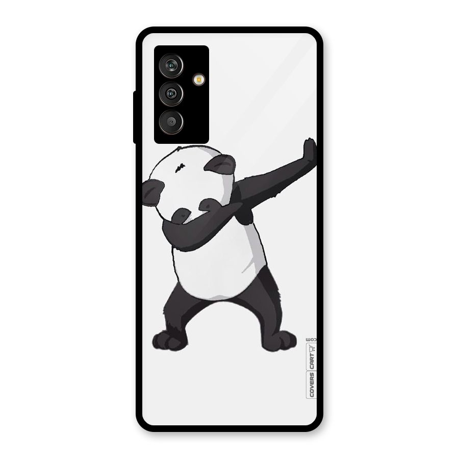 Dab Panda Shoot Glass Back Case for Galaxy M13
