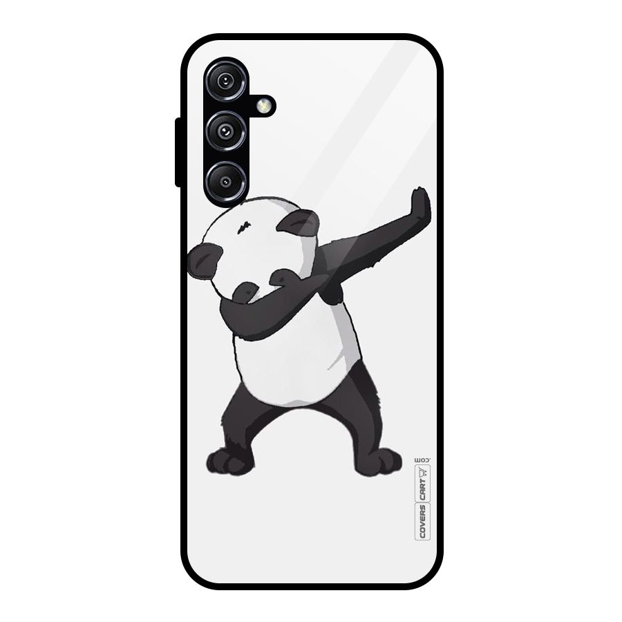 Dab Panda Shoot Glass Back Case for Galaxy M34 5G