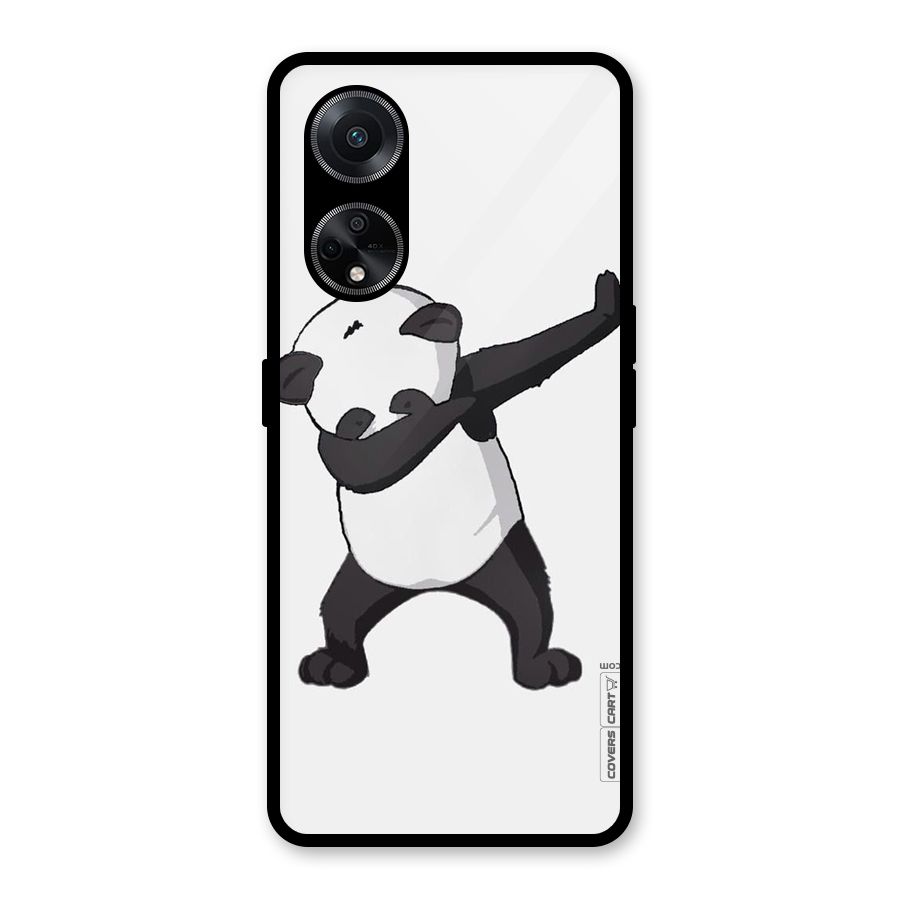 Dab Panda Shoot Glass Back Case for Oppo F23