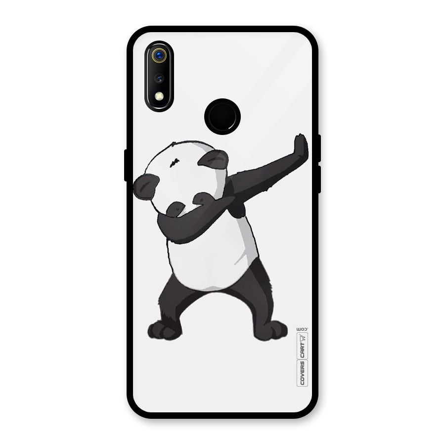 Dab Panda Shoot Glass Back Case for Realme 3i