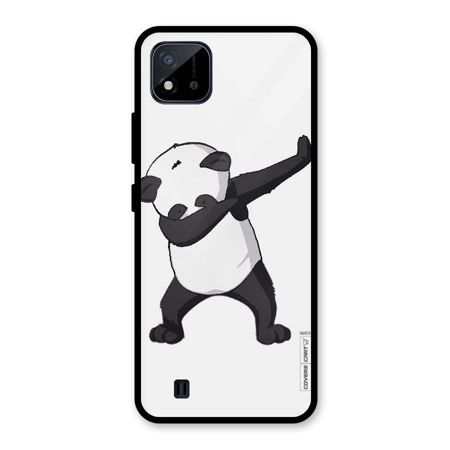 Dab Panda Shoot Glass Back Case for Realme C11 2021