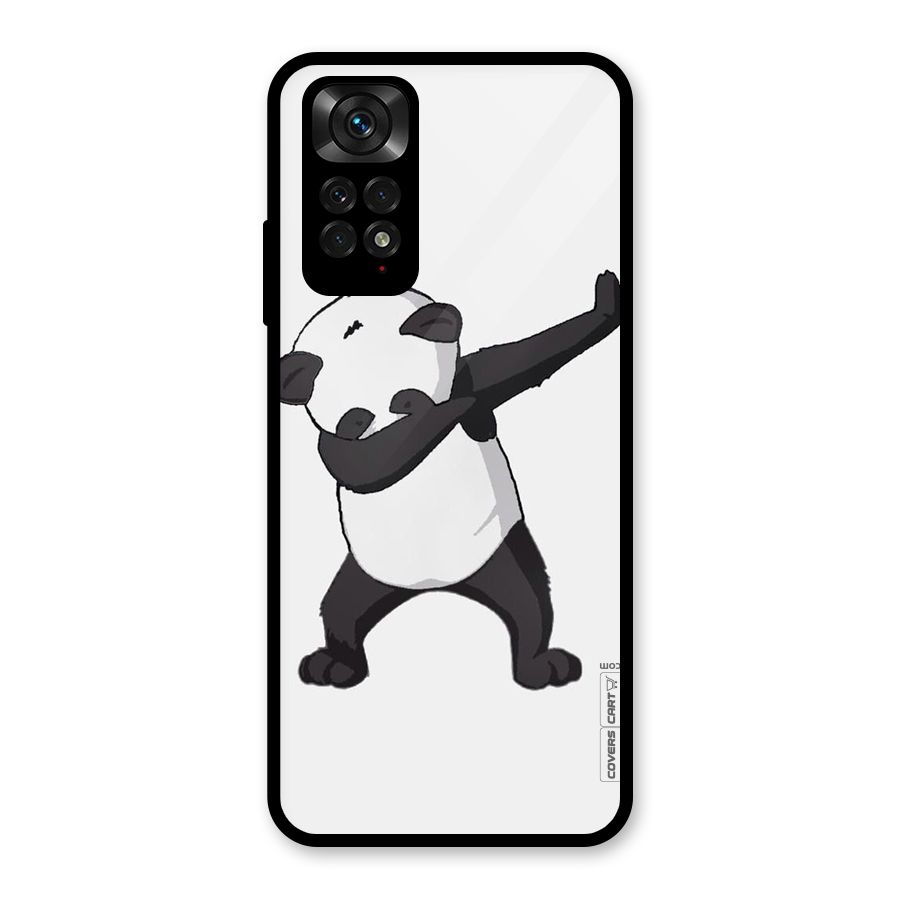 Dab Panda Shoot Glass Back Case for Redmi Note 11S