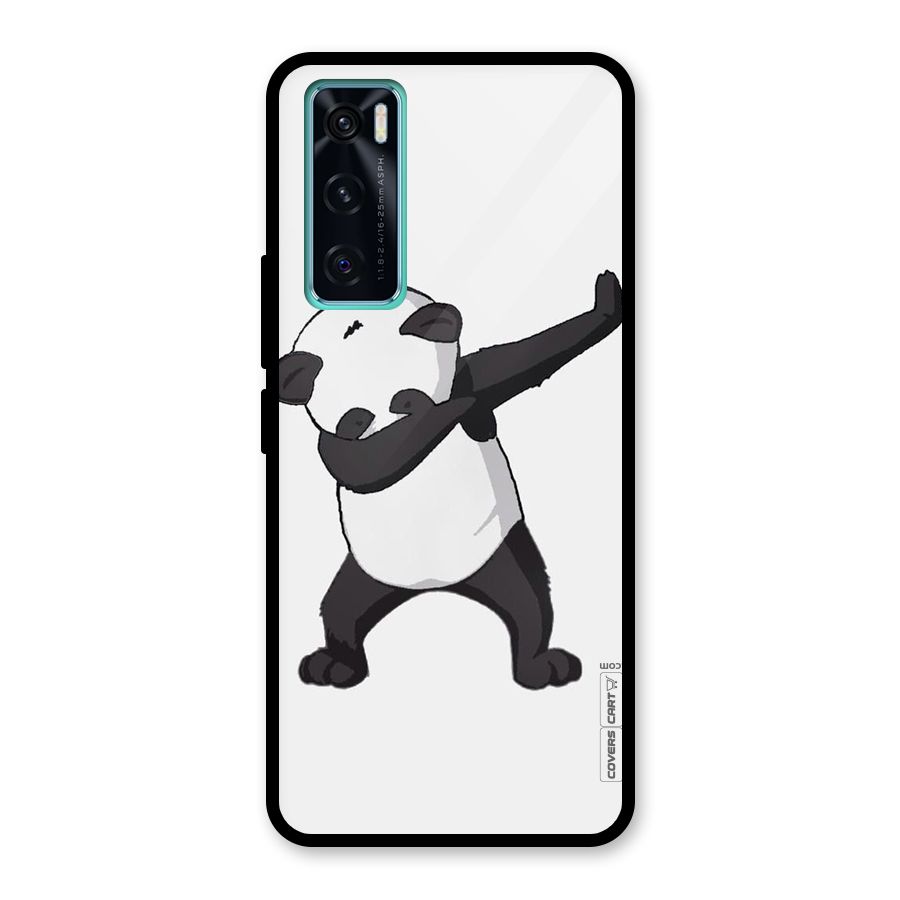 Dab Panda Shoot Glass Back Case for Vivo V20 SE