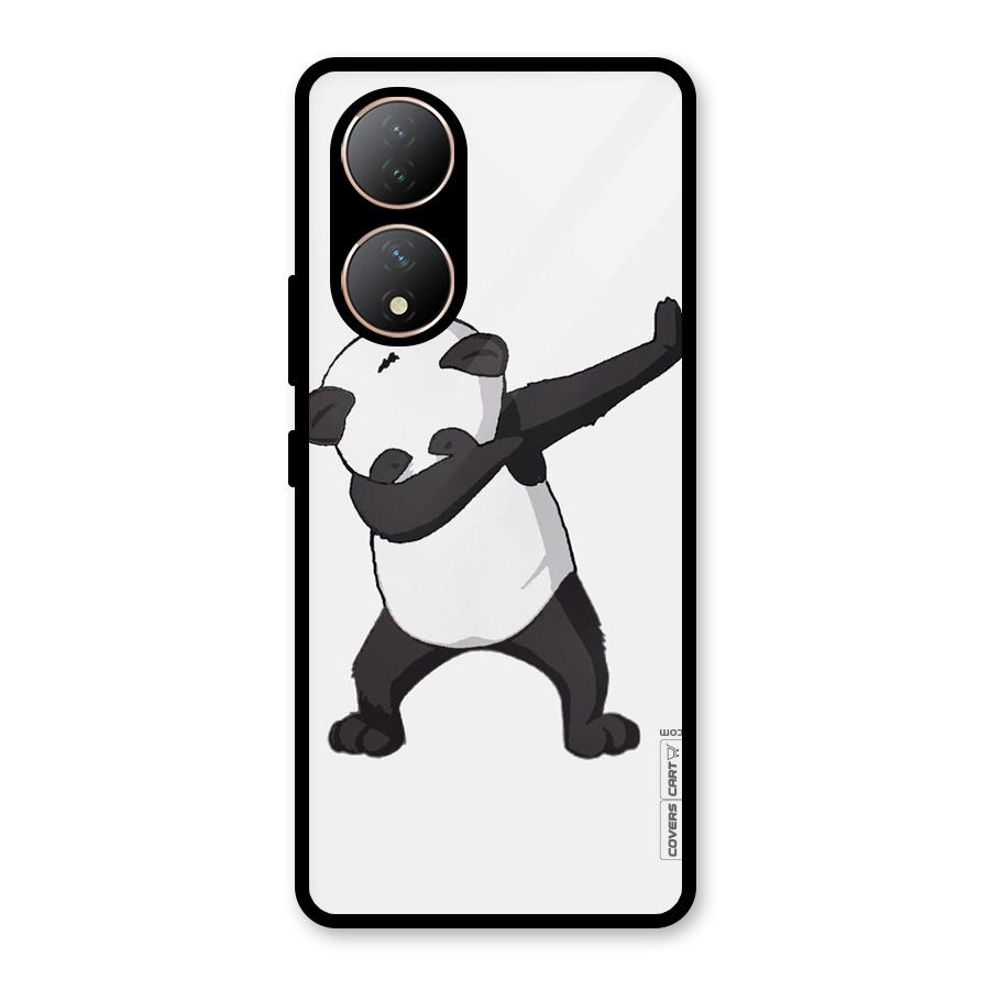 Dab Panda Shoot Glass Back Case for Vivo Y100A