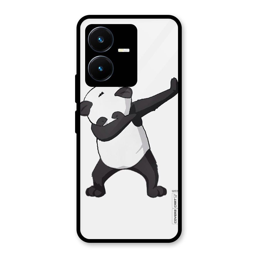 Dab Panda Shoot Glass Back Case for Vivo Y22s