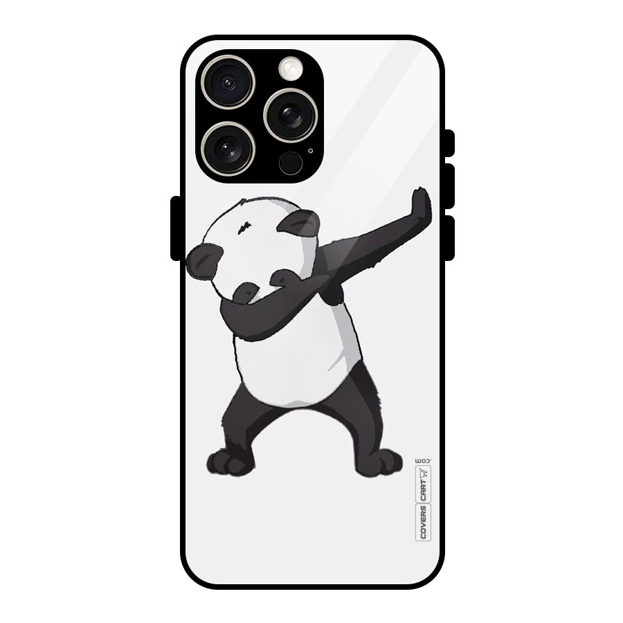 Dab Panda Shoot Glass Back Case for iPhone 15 Pro Max