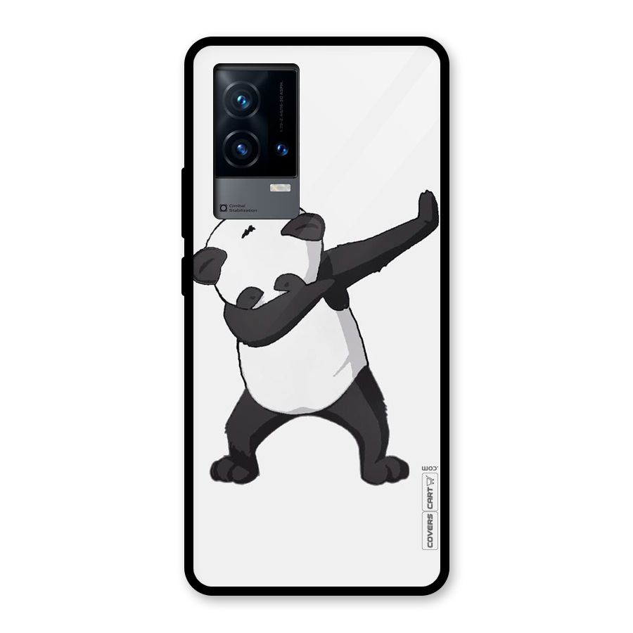 Dab Panda Shoot Glass Back Case for iQOO 9 5G