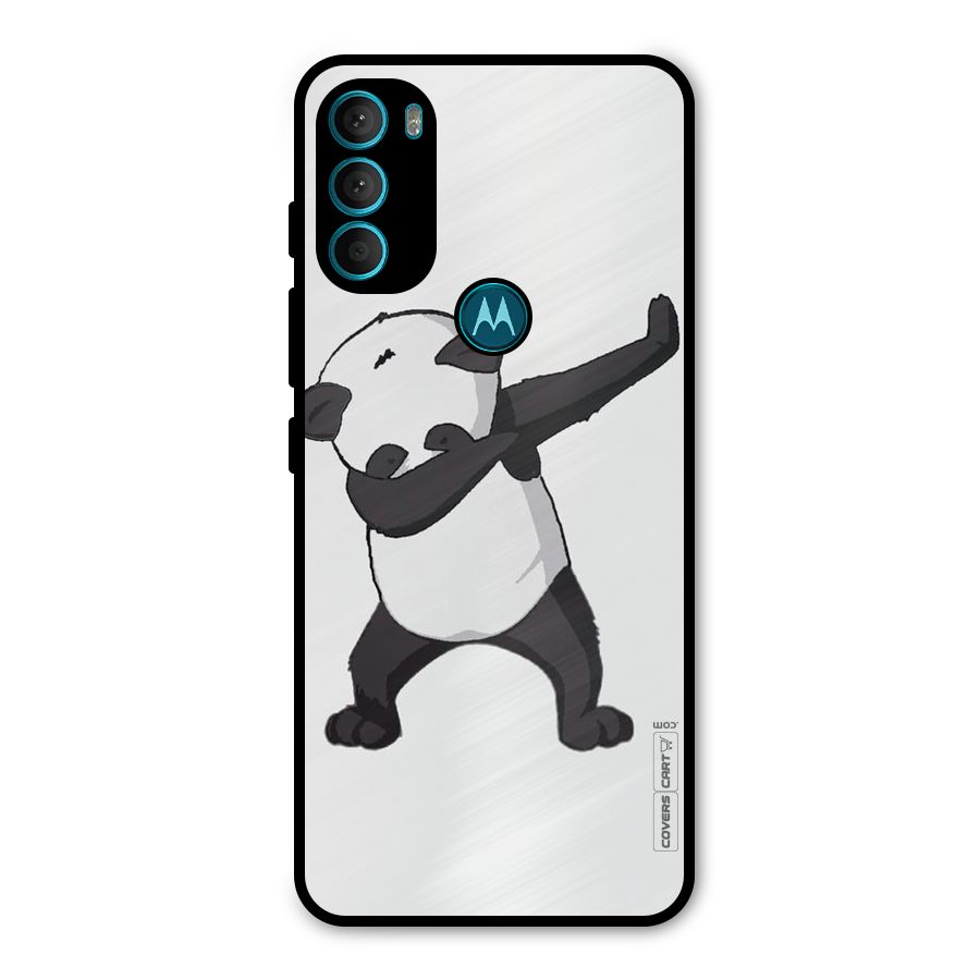 Dab Panda Shoot Metal Back Case for Moto G71 5G