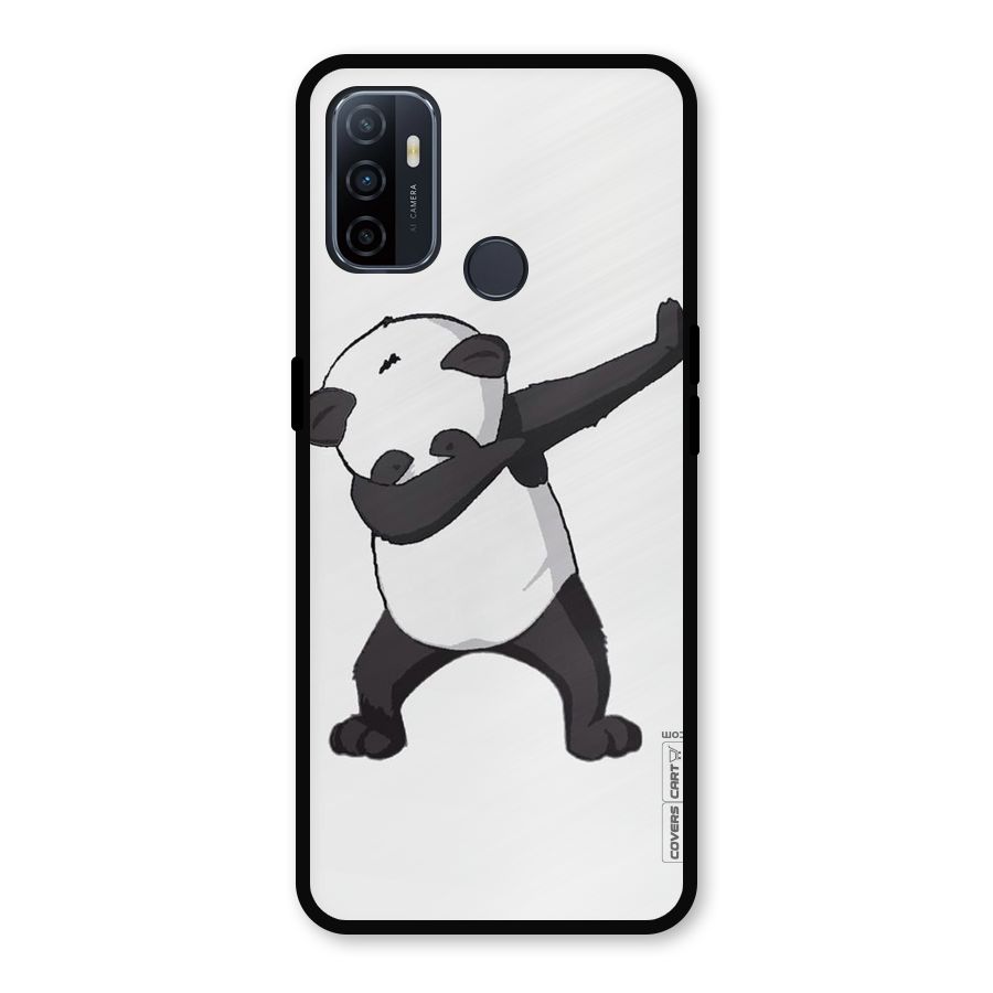 Dab Panda Shoot Metal Back Case for Oppo A53