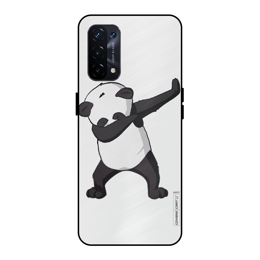 Dab Panda Shoot Metal Back Case for Oppo A74 5G
