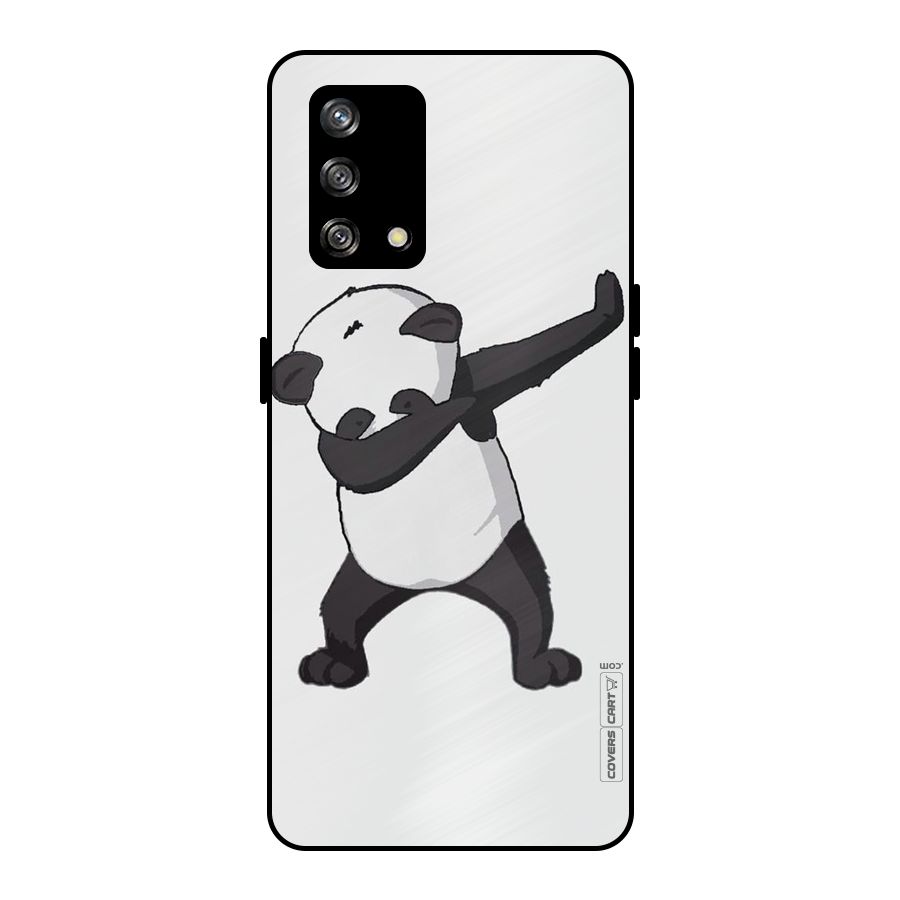 Dab Panda Shoot Metal Back Case for Oppo F19