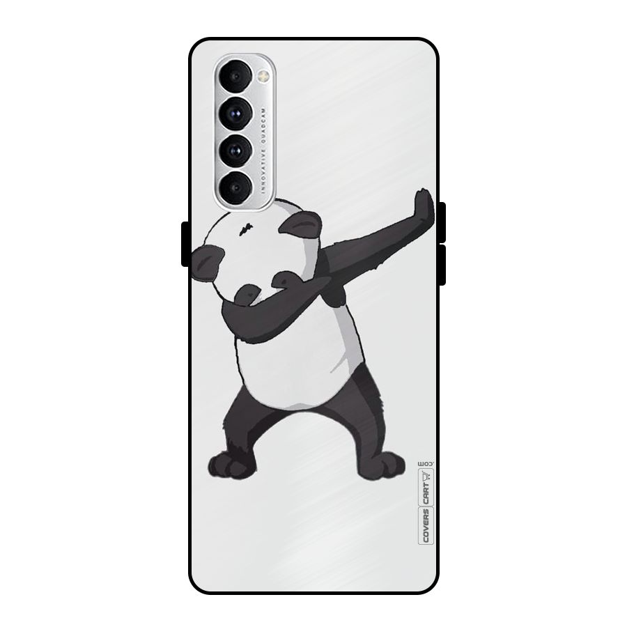 Dab Panda Shoot Metal Back Case for Oppo Reno4 Pro