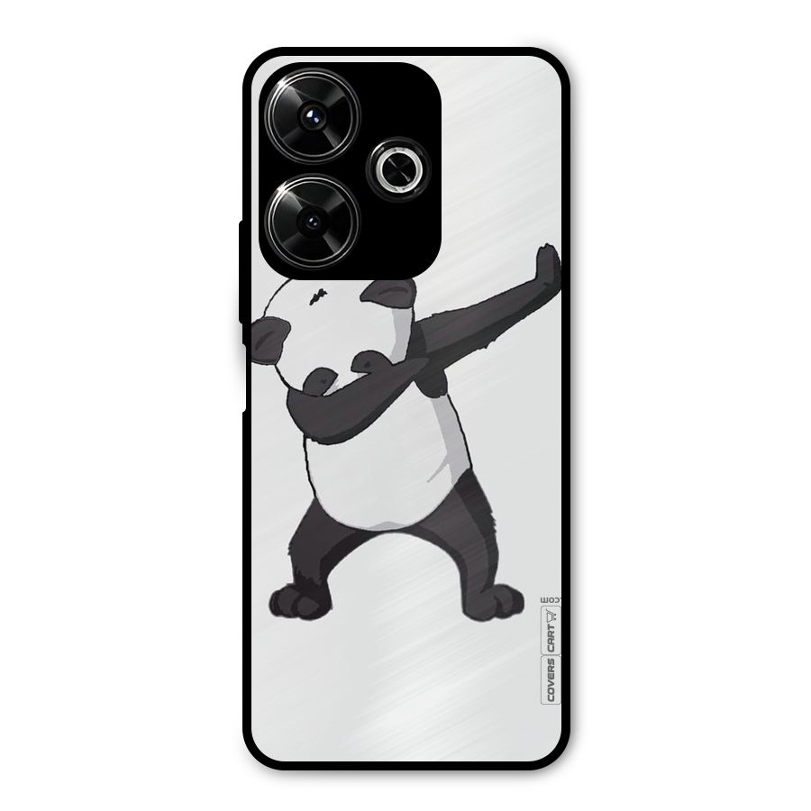 Dab Panda Shoot Metal Back Case for Poco M6 Plus