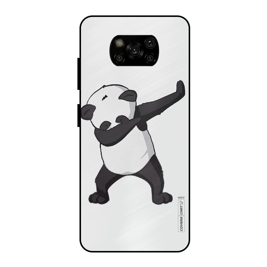 Dab Panda Shoot Metal Back Case for Poco X3