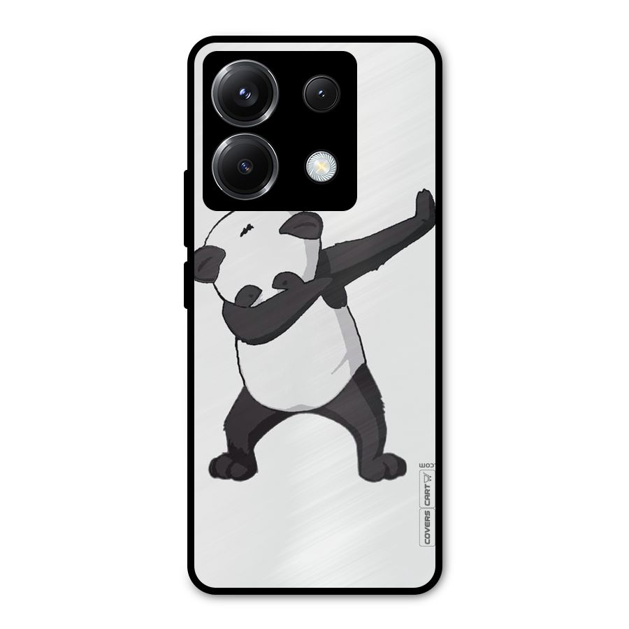 Dab Panda Shoot Metal Back Case for Poco X6