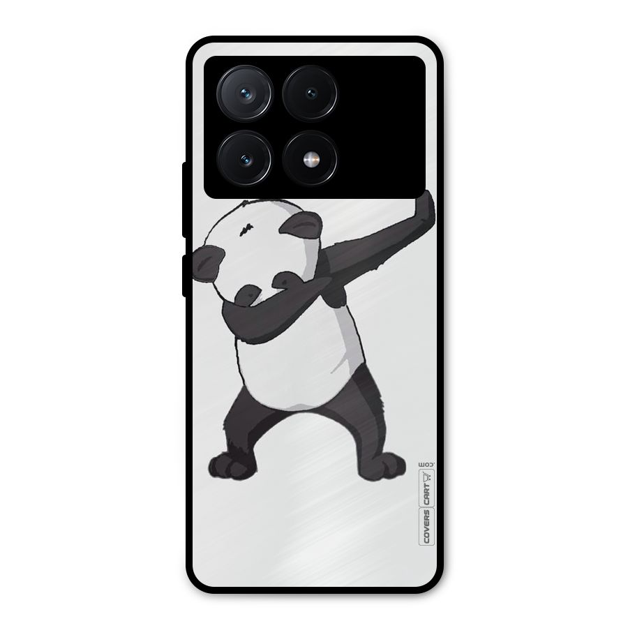 Dab Panda Shoot Metal Back Case for Poco X6 Pro