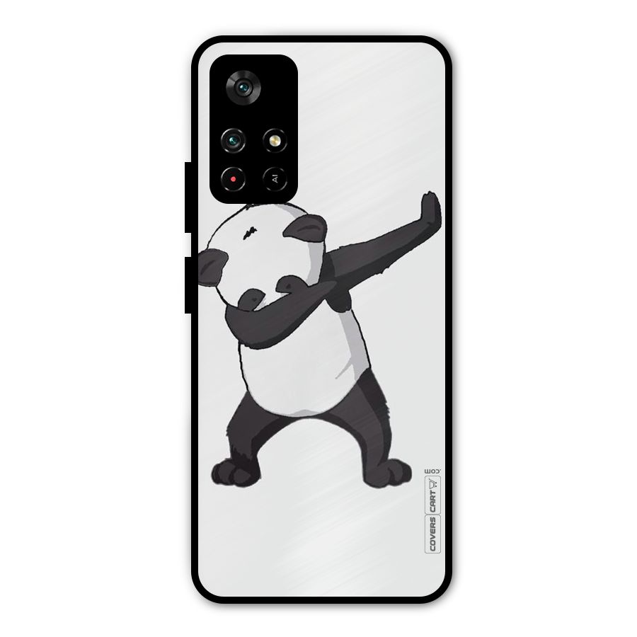 Dab Panda Shoot Metal Back Case for Redmi Note 11T 5G