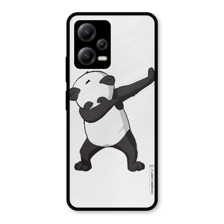 Dab Panda Shoot Metal Back Case for Redmi Note 12 5G