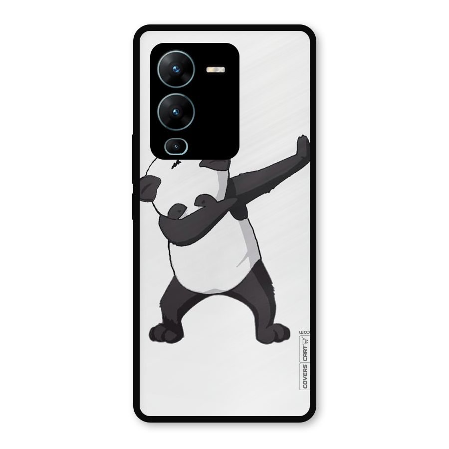 Dab Panda Shoot Metal Back Case for Vivo V25 Pro