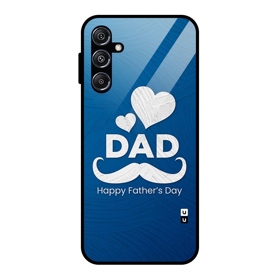 Dad Happy Fathers Day Glass Back Case for Galaxy M34 5G
