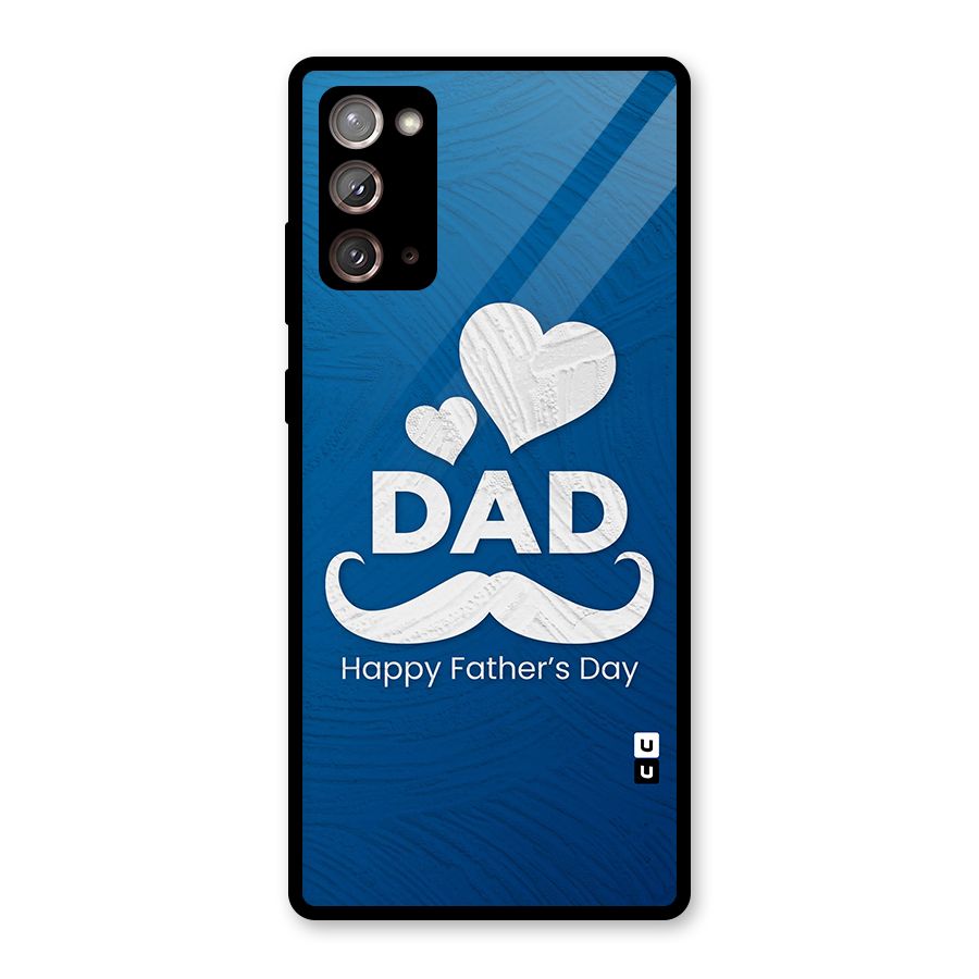 Dad Happy Fathers Day Glass Back Case for Galaxy Note 20