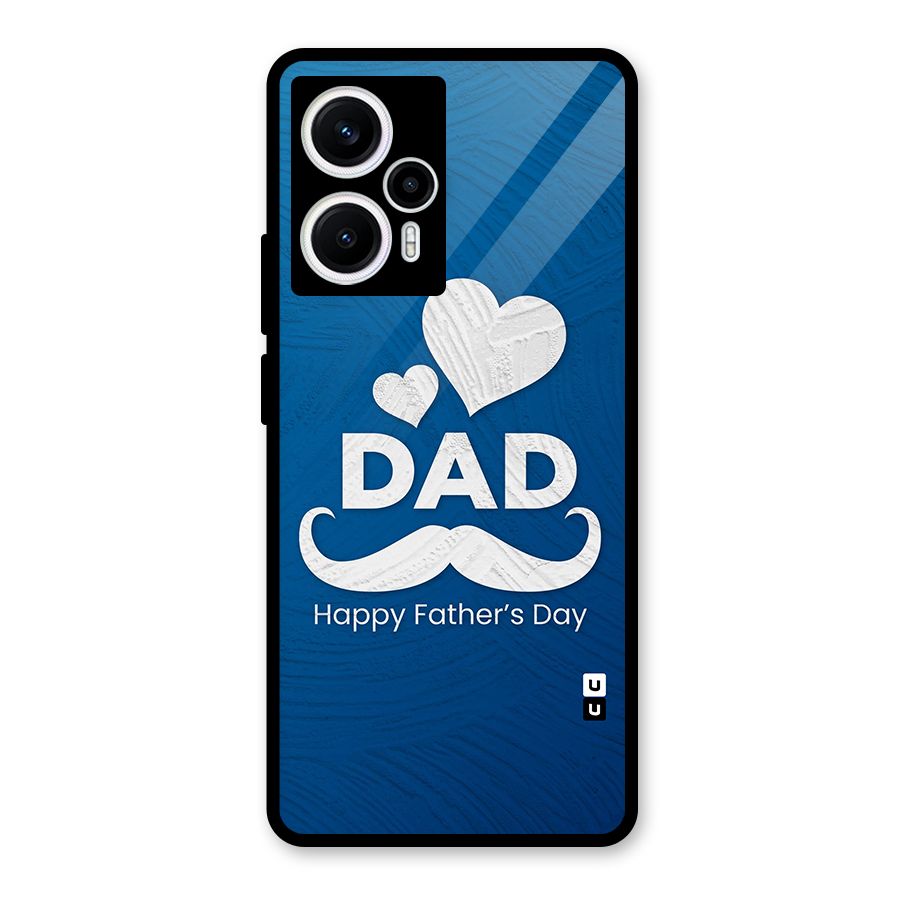 Dad Happy Fathers Day Glass Back Case for Poco F5