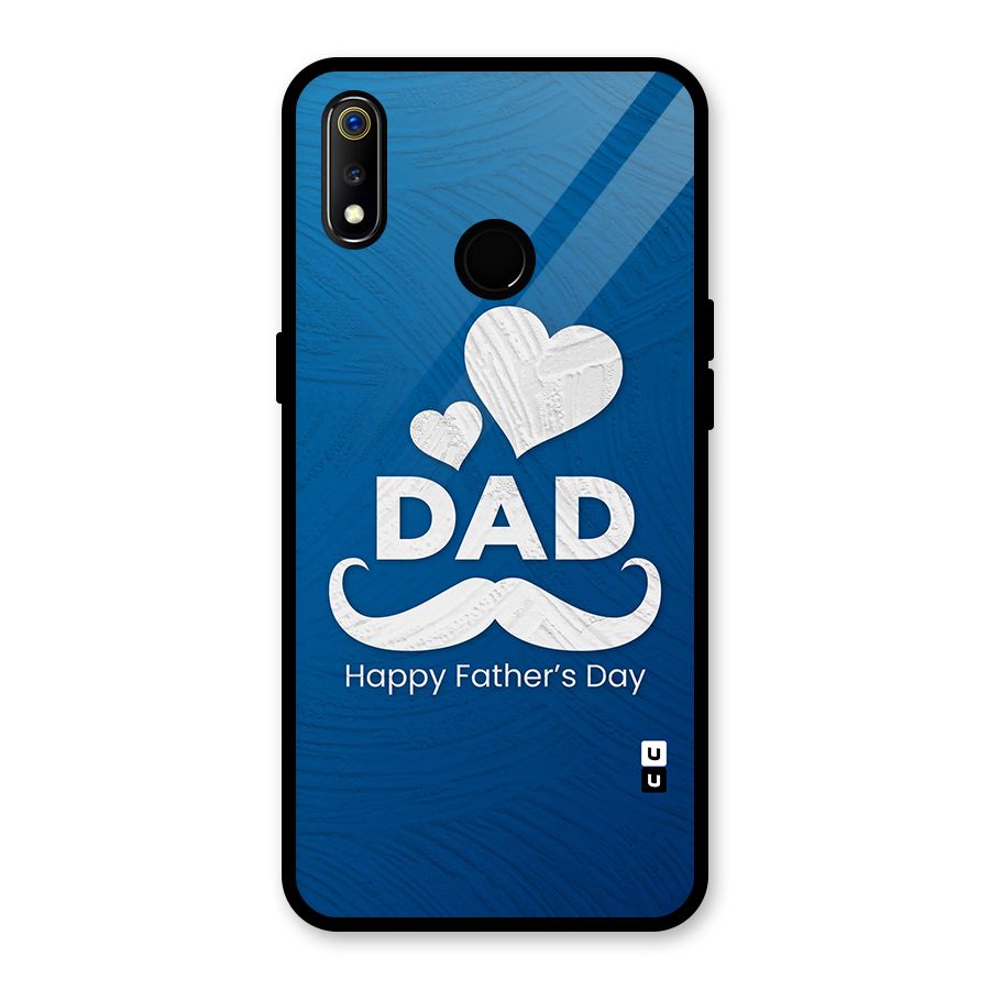 Dad Happy Fathers Day Glass Back Case for Realme 3i