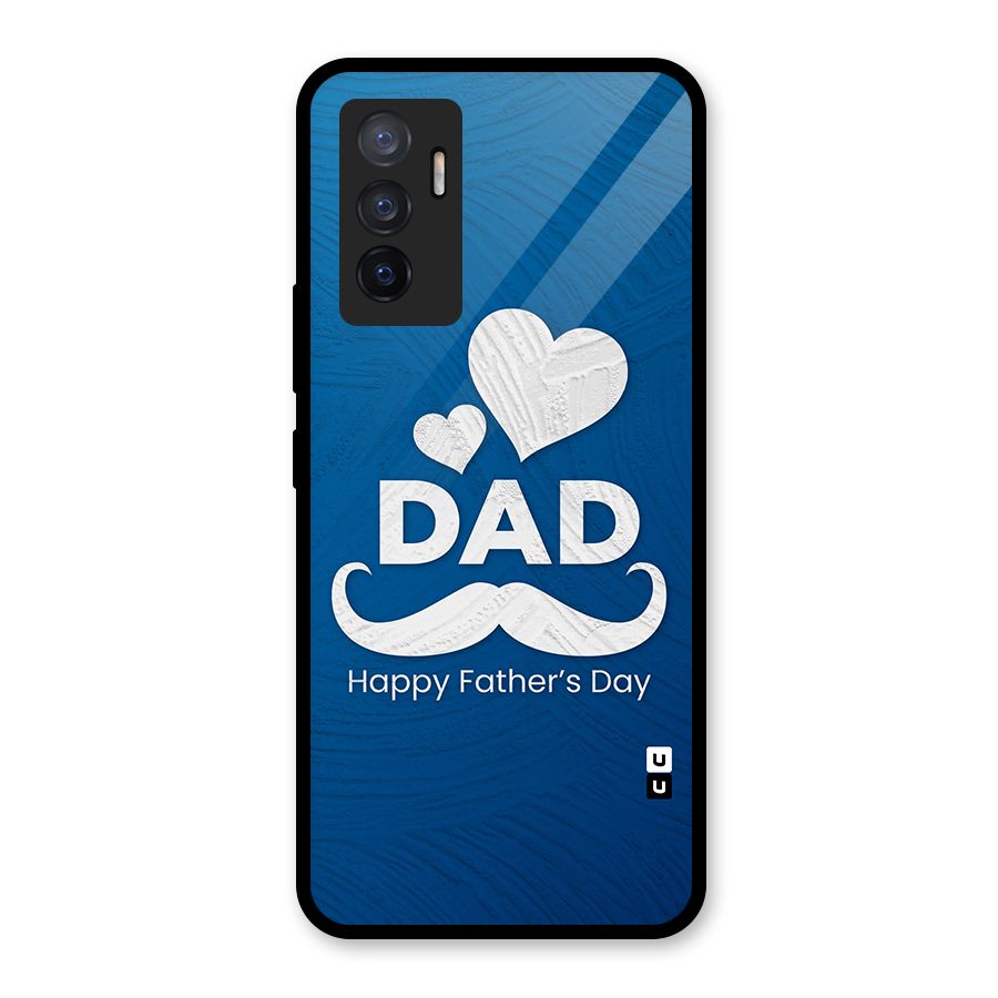 Dad Happy Fathers Day Glass Back Case for Vivo V23e