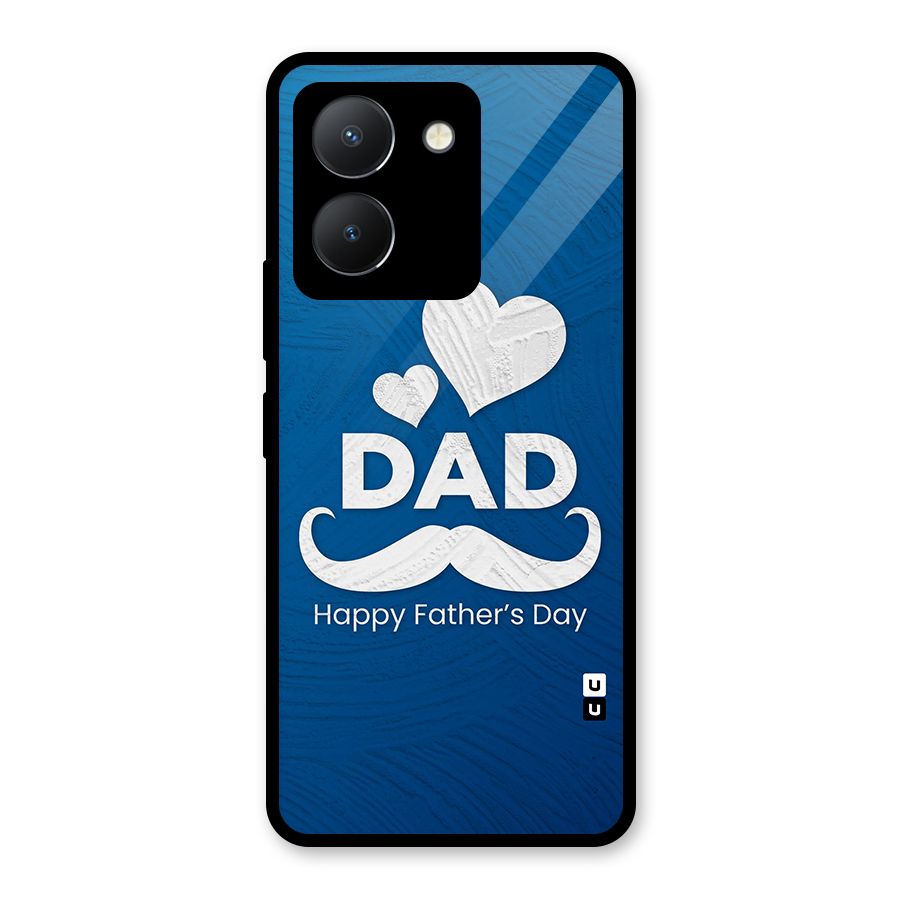 Dad Happy Fathers Day Glass Back Case for Vivo Y36