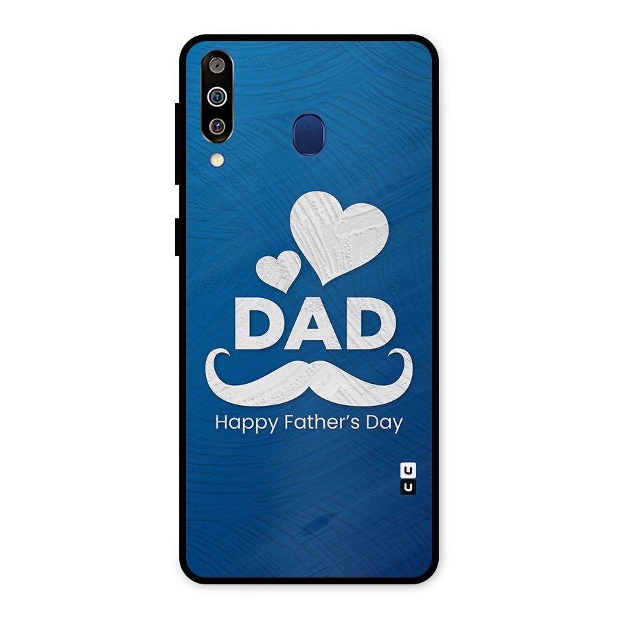 Dad Happy Fathers Day Metal Back Case for Galaxy M30