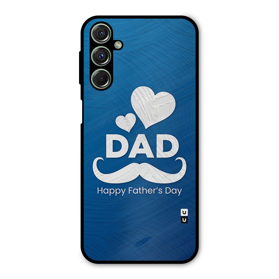 Dad Happy Fathers Day Metal Back Case for Galaxy M34