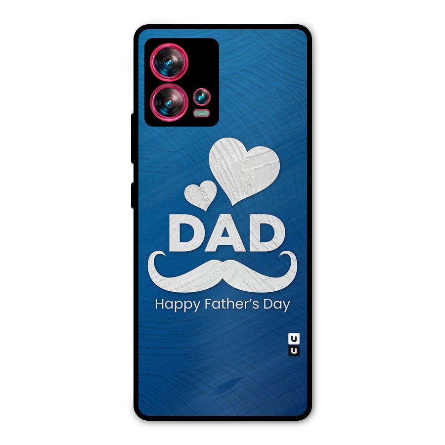 Dad Happy Fathers Day Metal Back Case for Motorola Edge 30 Fusion