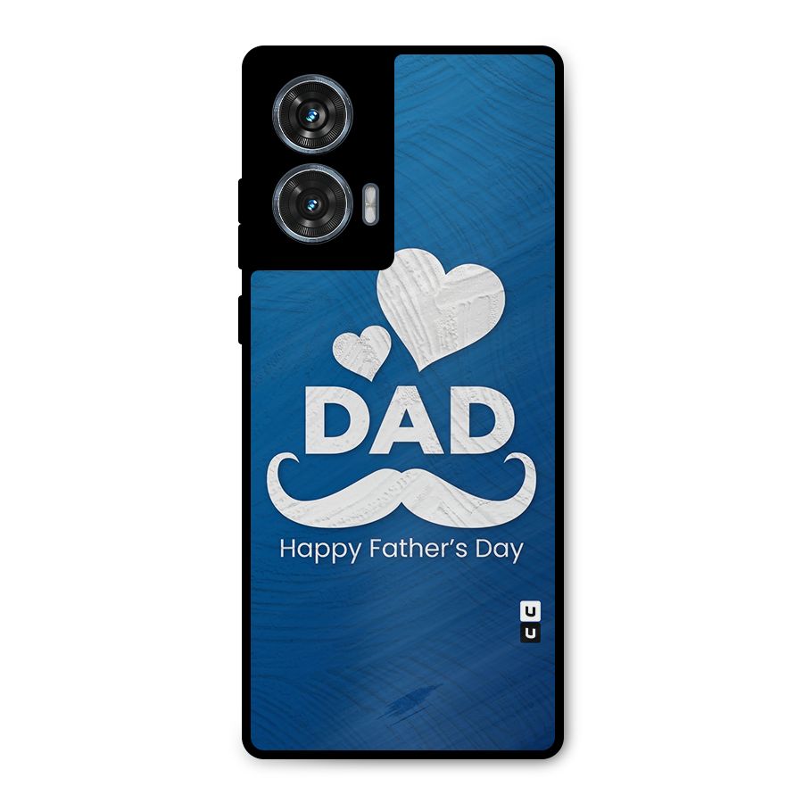 Dad Happy Fathers Day Metal Back Case for Motorola Edge 50 Fusion