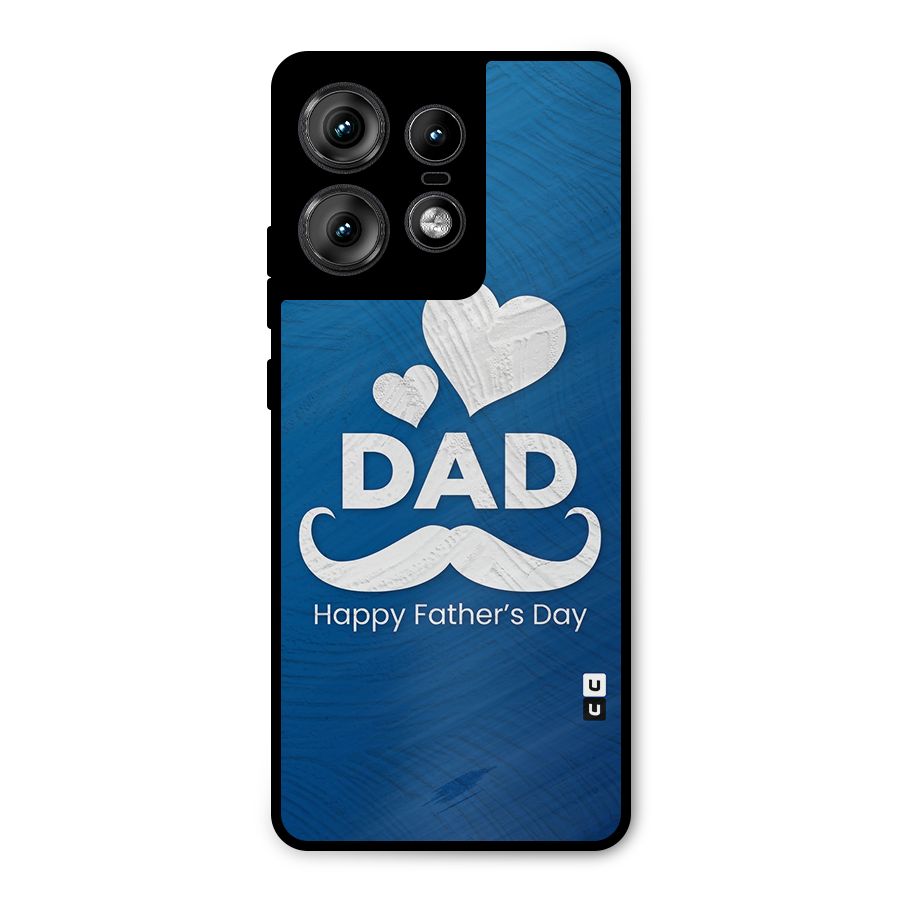 Dad Happy Fathers Day Metal Back Case for Motorola Edge 50 Pro