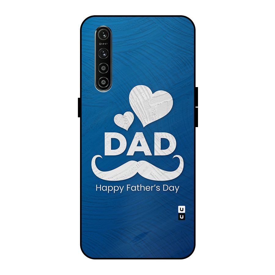 Dad Happy Fathers Day Metal Back Case for Realme XT