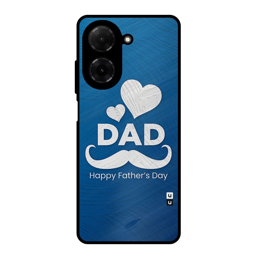 Dad Happy Fathers Day Metal Back Case for Redmi A5 4G