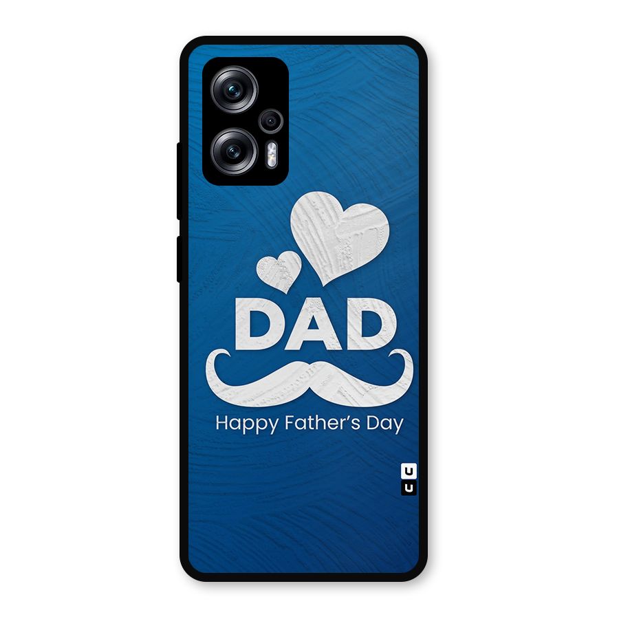 Dad Happy Fathers Day Metal Back Case for Redmi K50i