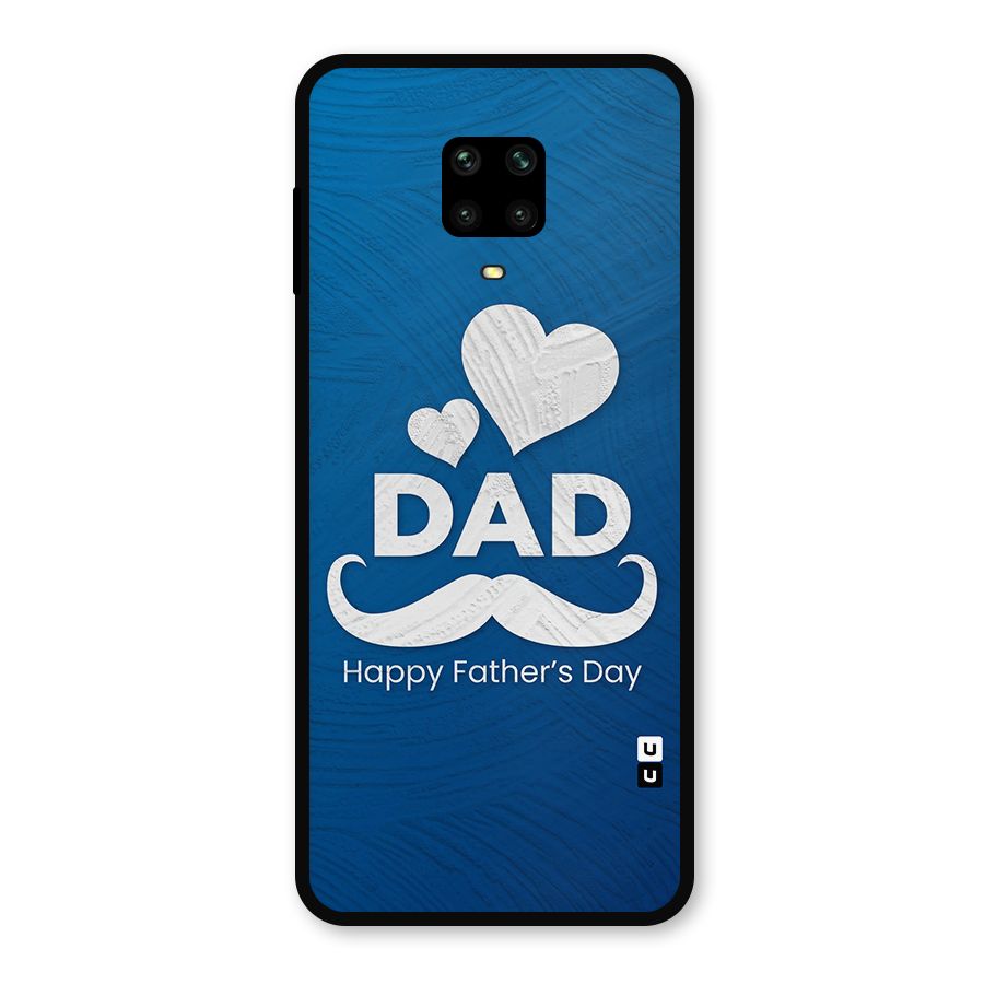 Dad Happy Fathers Day Metal Back Case for Redmi Note 9 Pro