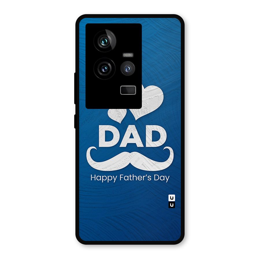 Dad Happy Fathers Day Metal Back Case for iQOO 11 5G