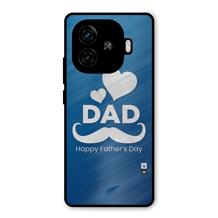 Dad Happy Fathers Day Metal Back Case for iQOO Neo 10R
