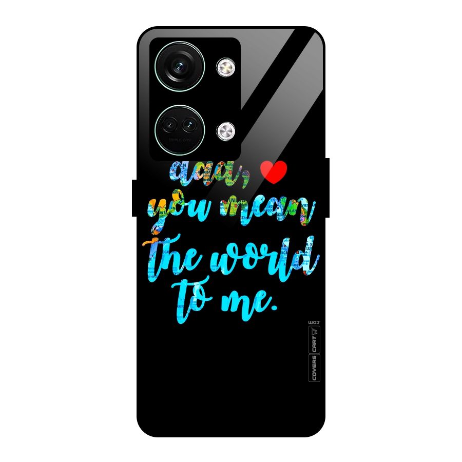 Dad You Mean World to Me Glass Back Case for Oneplus Nord 3