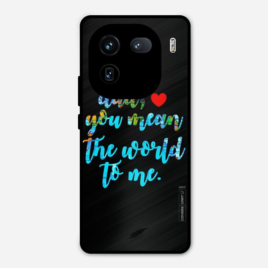 Dad You Mean World to Me Metal Back Case for iQOO 12