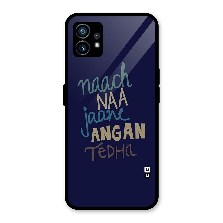 Dance Words Glass Back Case for Nothing Phone 1