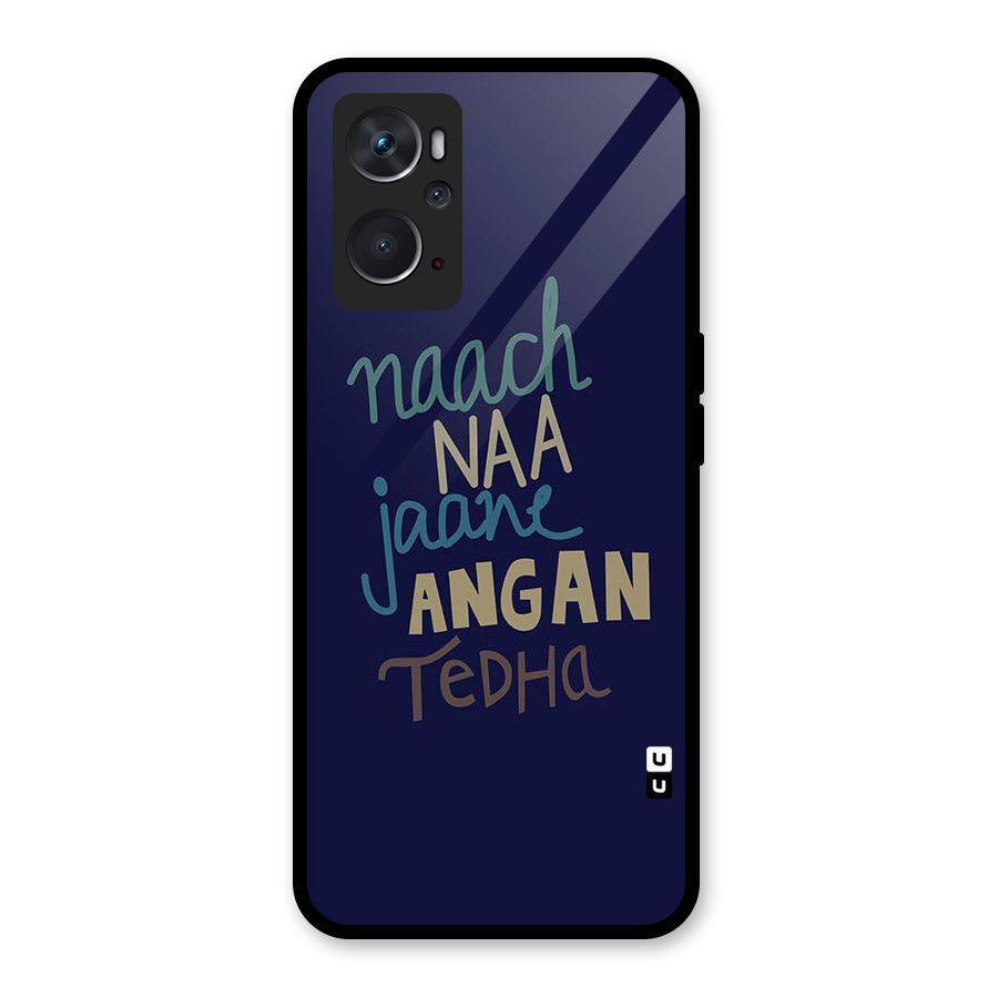 Dance Words Glass Back Case for Oppo K10 4G