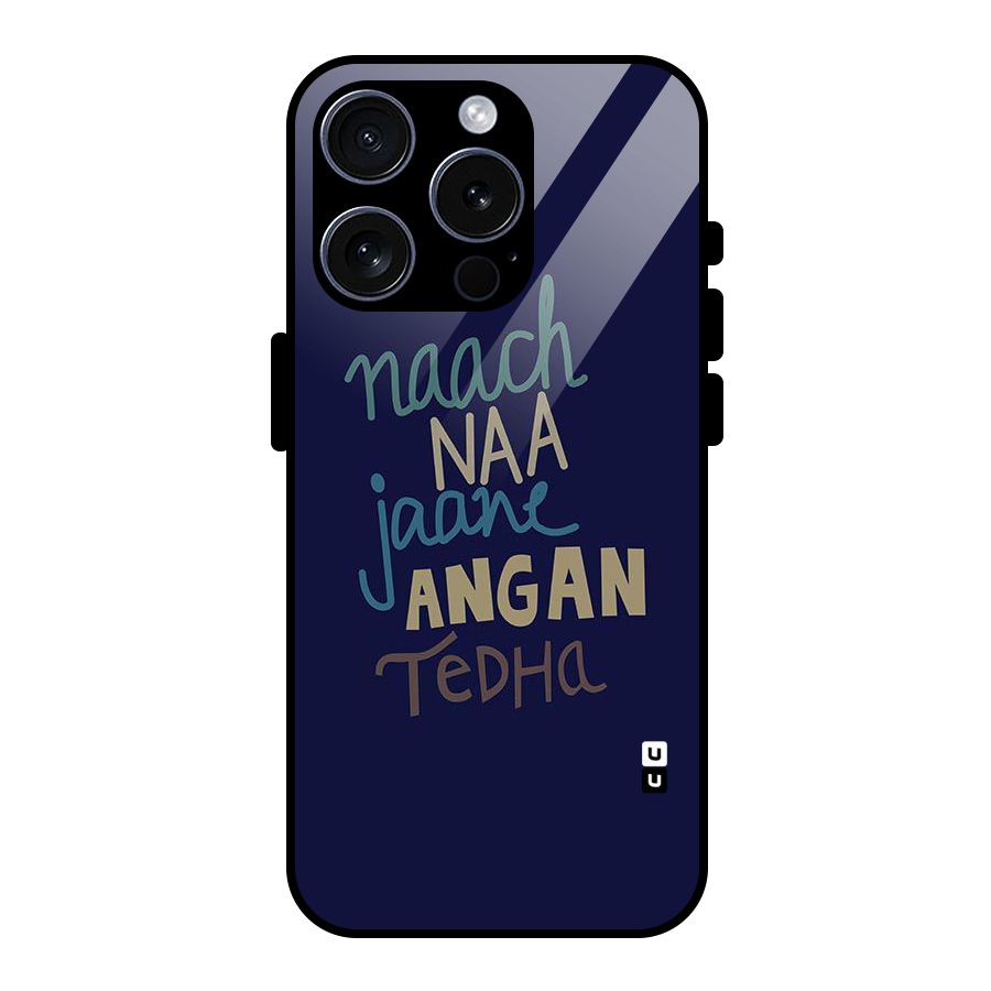 Dance Words Glass Back Case for iPhone 15 Pro