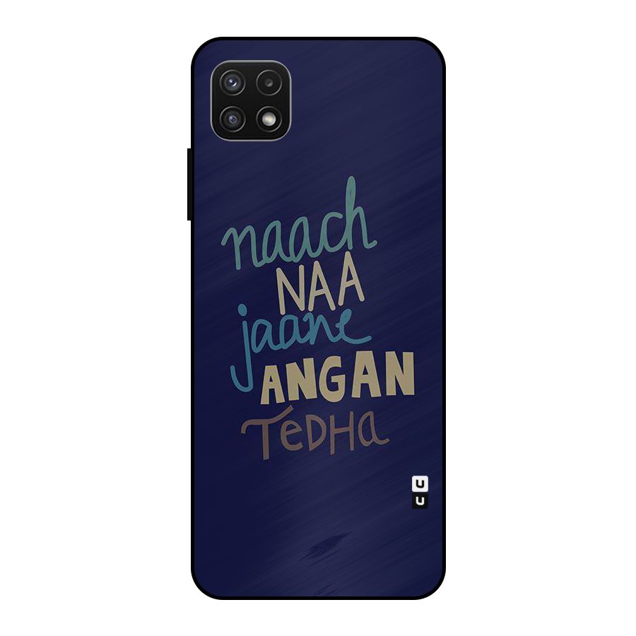 Dance Words Metal Back Case for Galaxy A22 5G